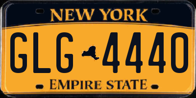 NY license plate GLG4440