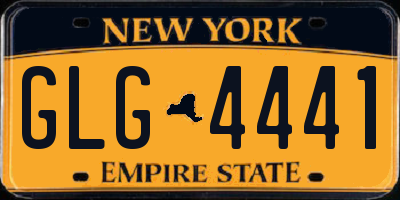 NY license plate GLG4441