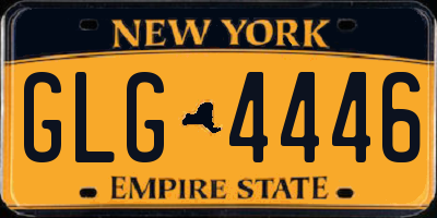 NY license plate GLG4446