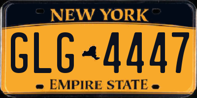 NY license plate GLG4447