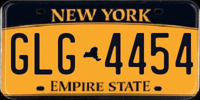 NY license plate GLG4454