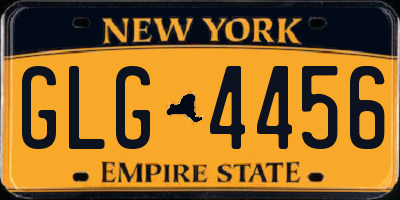 NY license plate GLG4456