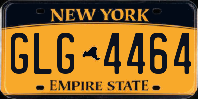 NY license plate GLG4464
