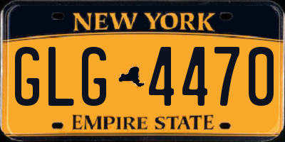 NY license plate GLG4470