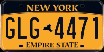 NY license plate GLG4471