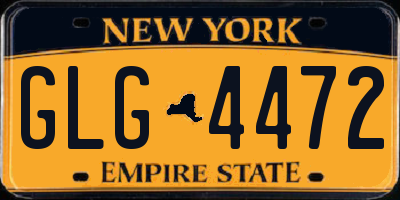 NY license plate GLG4472