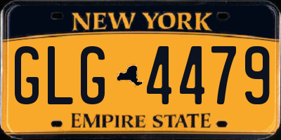 NY license plate GLG4479