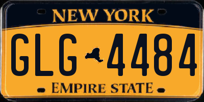 NY license plate GLG4484