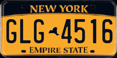 NY license plate GLG4516