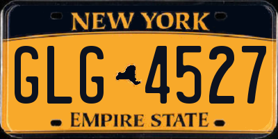 NY license plate GLG4527