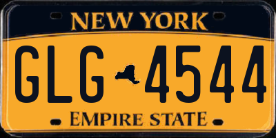 NY license plate GLG4544