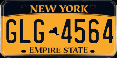 NY license plate GLG4564