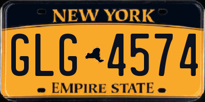 NY license plate GLG4574