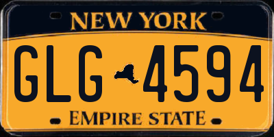 NY license plate GLG4594