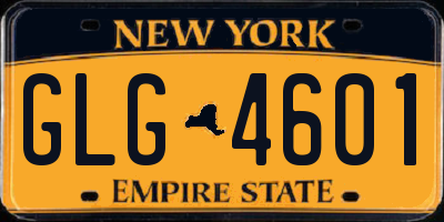 NY license plate GLG4601