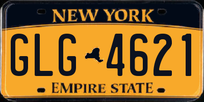 NY license plate GLG4621