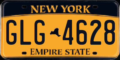 NY license plate GLG4628