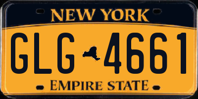 NY license plate GLG4661