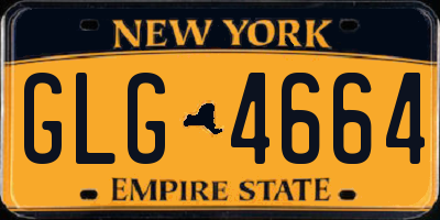 NY license plate GLG4664