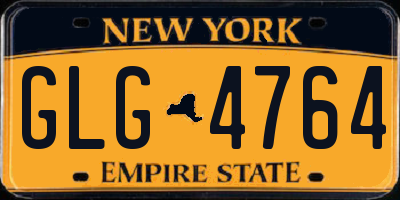 NY license plate GLG4764