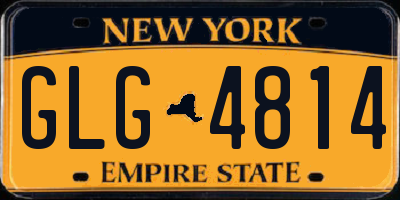 NY license plate GLG4814