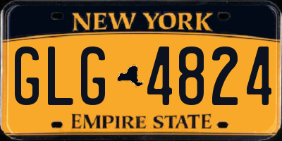 NY license plate GLG4824