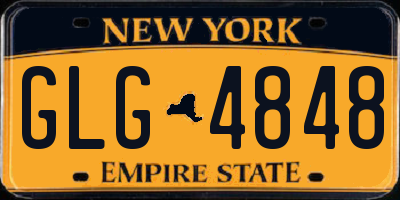 NY license plate GLG4848