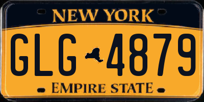 NY license plate GLG4879