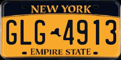 NY license plate GLG4913