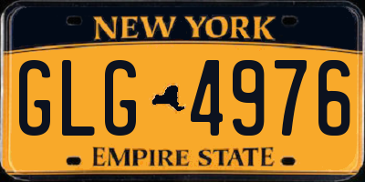 NY license plate GLG4976