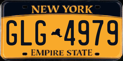 NY license plate GLG4979