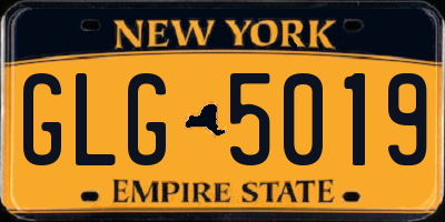NY license plate GLG5019