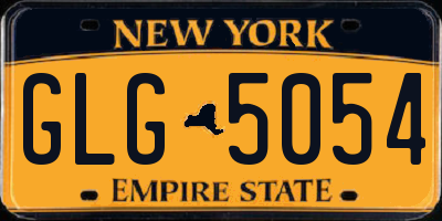 NY license plate GLG5054