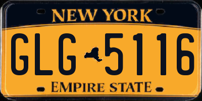 NY license plate GLG5116