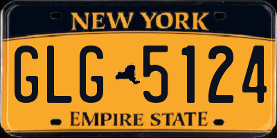 NY license plate GLG5124