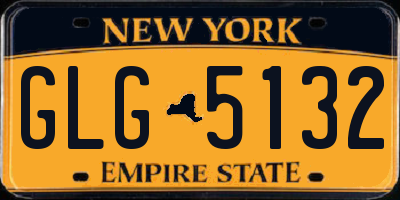 NY license plate GLG5132