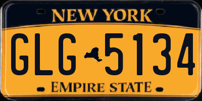 NY license plate GLG5134