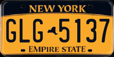 NY license plate GLG5137