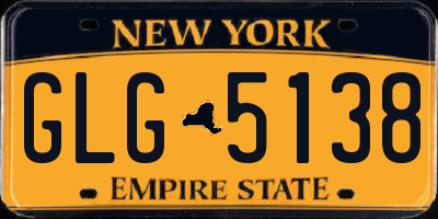 NY license plate GLG5138