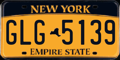 NY license plate GLG5139