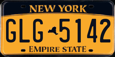 NY license plate GLG5142