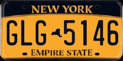 NY license plate GLG5146