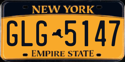 NY license plate GLG5147