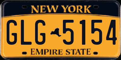 NY license plate GLG5154