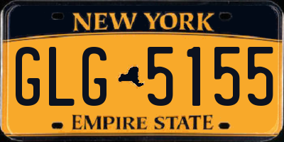 NY license plate GLG5155
