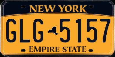 NY license plate GLG5157