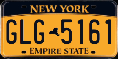 NY license plate GLG5161