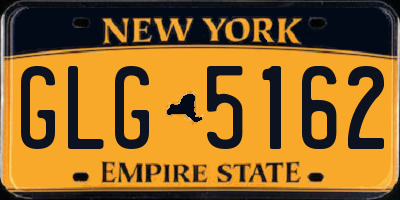 NY license plate GLG5162