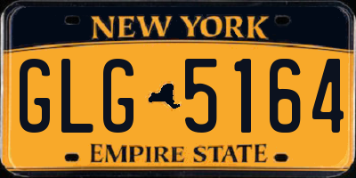 NY license plate GLG5164