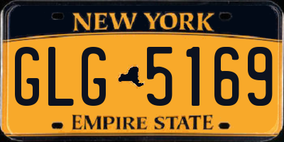 NY license plate GLG5169